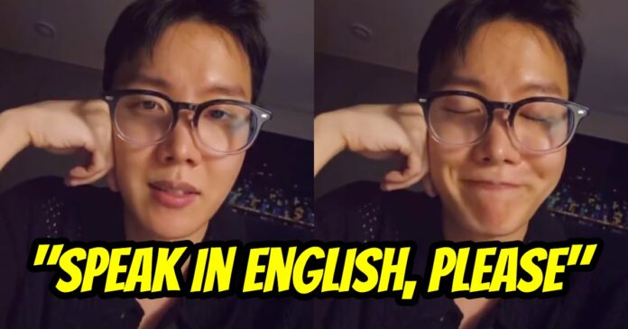 BTS's J-Hope Reacts To Being Asked To Speak English During His Live Broadcast