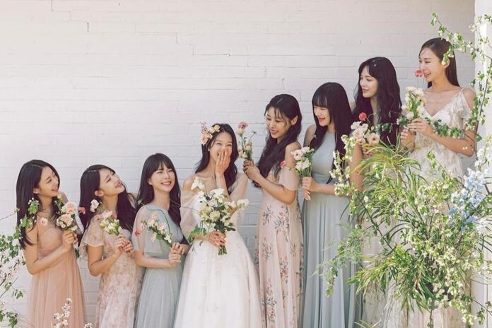 9MUSES Joins Member Minha For Her Wedding Photo Shoot